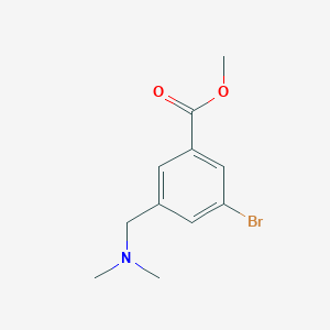 molecular formula C11H14BrNO2 B8526094 Methyl 3-bromo-5-((dimethylamino)methyl)benzoate 