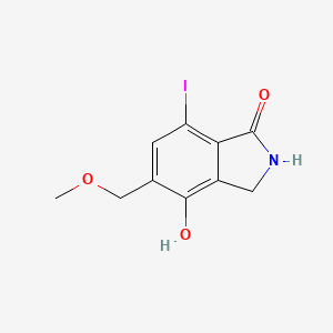 1h-Isoindol-1-one,2,3-dihydro-4-hydroxy-7-iodo-5-(methoxymethyl)-