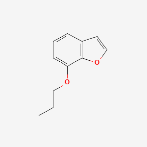 molecular formula C11H12O2 B8526327 7-Propoxybenzofuran 