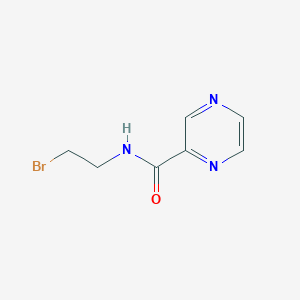 molecular formula C7H8BrN3O B8526379 Pyrazine-2-carboxylic acid (2-bromo-ethyl)-amide 