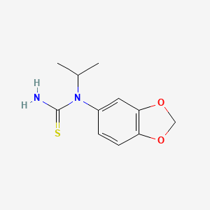 molecular formula C11H14N2O2S B8526400 N-isopropyl-N-(3,4-methylenedioxyphenyl)thiourea 