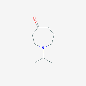 molecular formula C9H17NO B8526408 1-(Propan-2-yl)azepan-4-one 