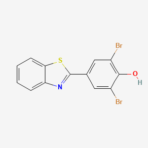4-(Benzo[d]thiazol-2-yl)-2,6-dibromophenol
