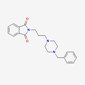 molecular formula C22H25N3O2 B8526426 N-[3-(4-benzyl-1-piperazinyl)propyl]phthalimide 