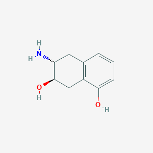 molecular formula C10H13NO2 B8526474 (6R,7R)-6-Amino-5,6,7,8-tetrahydronaphthalene-1,7-diol CAS No. 51927-61-8