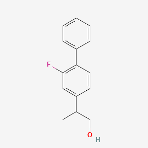 molecular formula C15H15FO B8526488 2-(2-Fluoro-biphenyl-4-yl)propanol 