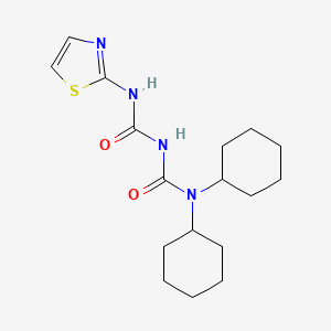 1,1-Bis-(cyclohexyl)-5-(2-thiazolyl) biuret