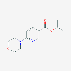 molecular formula C13H18N2O3 B8526521 Propan-2-yl 6-(morpholin-4-yl)pyridine-3-carboxylate CAS No. 167640-97-3