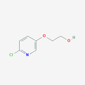 molecular formula C7H8ClNO2 B8526537 2-[(6-Chloro-3-pyridinyl)oxy]-1-ethanol 