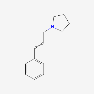molecular formula C13H17N B8526546 1-(3-Phenylprop-2-en-1-yl)pyrrolidine CAS No. 79089-39-7