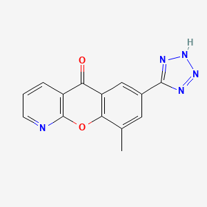 9-Methyl-7-(2H-tetrazol-5-yl)-5H-[1]benzopyrano[2,3-b]pyridin-5-one