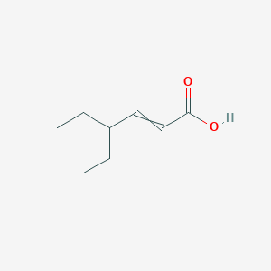 molecular formula C8H14O2 B8526591 4-Ethylhexenoic acid 