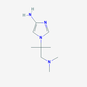 molecular formula C9H18N4 B8526612 1-(2-Dimethylamino-1,1-dimethyl-ethyl)-1H-imidazol-4-ylamine 