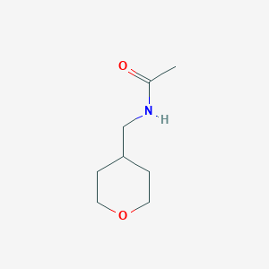 molecular formula C8H15NO2 B8526639 N-(tetrahydropyran-4-ylmethyl)acetamide 