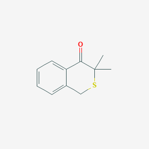 molecular formula C11H12OS B8526643 3,3-Dimethylisothiochroman-4-one 