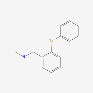 molecular formula C15H17NTe B8526656 Benzenemethanamine, N,N-dimethyl-2-(phenyltelluro)- CAS No. 157067-91-9