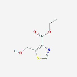 molecular formula C7H9NO3S B8526736 Ethyl 5-(hydroxymethyl)thiazole-4-carboxylate 