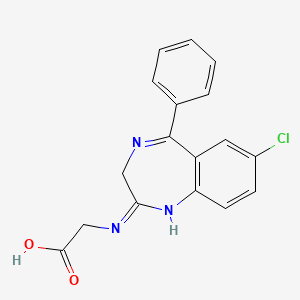 N-(7-Chloro-5-phenyl-3H-1,4-benzodiazepin-2-yl)glycine