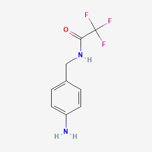 molecular formula C9H9F3N2O B8526791 4-(Trifluoroacetylaminomethyl)aniline 