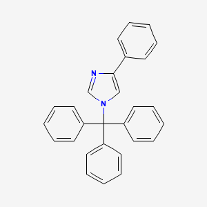 molecular formula C28H22N2 B8526806 4-Phenyl-1-triphenylmethyl-1H-imidazole 
