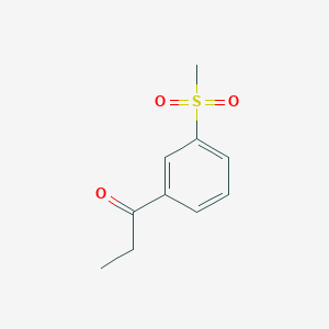 molecular formula C10H12O3S B8526817 1-(3-Methane sulfonylphenyl)propan-1-one 