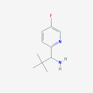 molecular formula C10H15FN2 B8526830 1-(5-Fluoropyridin-2-yl)-2,2-dimethylpropan-1-amine CAS No. 1268883-39-1