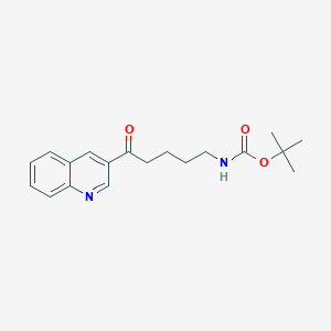 (5-Oxo-5-quinolin-3-yl-pentyl)-carbamic acid tert-butyl ester