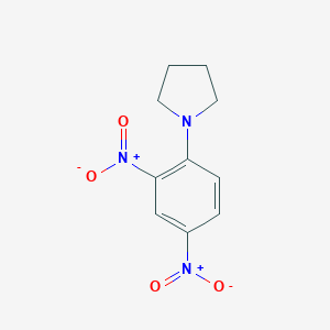 molecular formula C10H11N3O4 B085269 1-(2,4-二硝基苯基)吡咯烷 CAS No. 14552-00-2