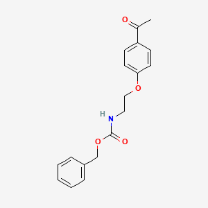 molecular formula C18H19NO4 B8526910 Benzyl [2-(4-acetylphenoxy)ethyl]carbamate CAS No. 133118-02-2