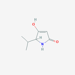 molecular formula C7H11NO2 B8526917 4-Hydroxy-5-isopropyl-1,5-dihydro-pyrrol-2-one 