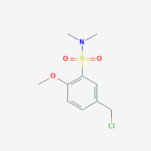 molecular formula C10H14ClNO3S B8526921 3-(N,N-Dimethylsulfamoyl)-4-methoxybenzyl chloride 