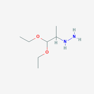 molecular formula C7H18N2O2 B8526935 2-Hydrazinopropionaldehyde diethyl acetal 