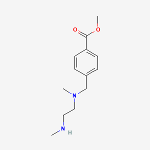 molecular formula C13H20N2O2 B8526947 Methyl 4-((methyl(2-(methylamino)ethyl)amino)methyl)benzoate 