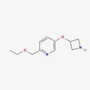 molecular formula C11H16N2O2 B8526978 5-(Azetidin-3-yloxy)-2-(ethoxymethyl)pyridine 