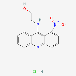 molecular formula C15H14ClN3O3 B8527041 1-Nitro-9-(2-hydroxyethylamino)-acridine hydrochloride 