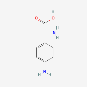 molecular formula C9H12N2O2 B8527061 2-Amino-2-(4-amino-phenyl)-propionic acid 