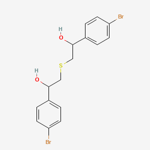 molecular formula C16H16Br2O2S B8527066 2,2'-Sulfanediylbis[1-(4-bromophenyl)ethan-1-ol] CAS No. 1000775-69-8