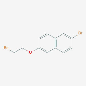 molecular formula C12H10Br2O B8527072 2-Bromo-6-(2-bromoethoxy)naphthalene 