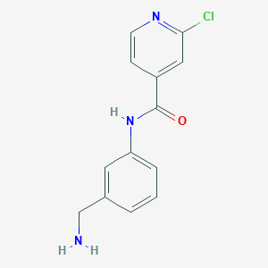 molecular formula C13H12ClN3O B8527148 N-[3-(aminomethyl)phenyl]-2-chloropyridine-4-carboxamide 