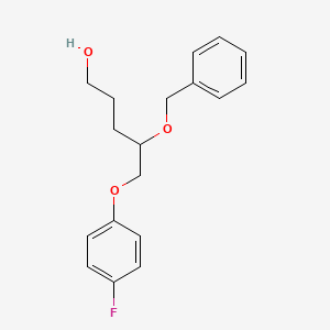 molecular formula C18H21FO3 B8527163 4-Benzyloxy-5-(4-fluorophenoxy)-1-pentanol CAS No. 62020-12-6