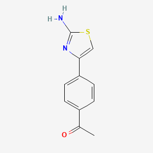 molecular formula C11H10N2OS B8527204 1-[4-(2-Amino-thiazol-4-yl)-phenyl]-ethanone 