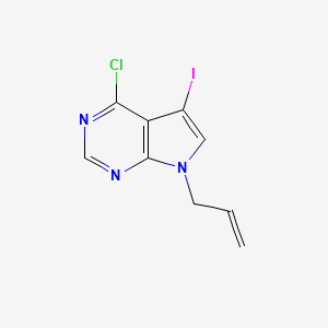 4-Chloro-5-iodo-7-(prop-2-en-1-yl)-7h-pyrrolo[2,3-d]pyrimidine