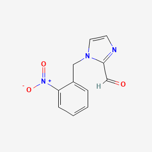 molecular formula C11H9N3O3 B8527258 1-(o-Nitrobenzyl)-imidazole-2-carboxaldehyde 