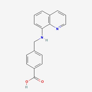 molecular formula C17H14N2O2 B8527272 4-(8-quinolylaminomethyl)benzoic Acid 