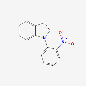 molecular formula C14H12N2O2 B8527291 1-(2-Nitrophenyl)indoline 