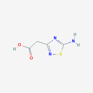 molecular formula C4H5N3O2S B8527293 (5-Amino-[1,2,4]thiadiazol-3-yl)-acetic acid 