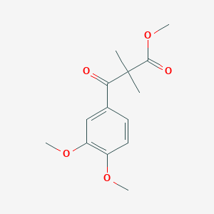 Methyl 3-(3,4-dimethoxyphenyl)-2,2-dimethyl-3-oxopropanoate