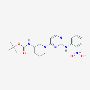 tert-butyl N-[1-[2-(2-nitroanilino)pyrimidin-4-yl]piperidin-3-yl]carbamate