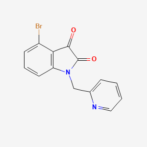 4-bromo-1-(Pyridin-2-ylmethyl)-1H-indole-2,3-dione