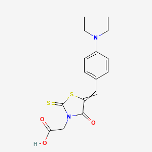 3-Carboxymethyl-5-(p-diethylaminobenzylidene)rhodanine